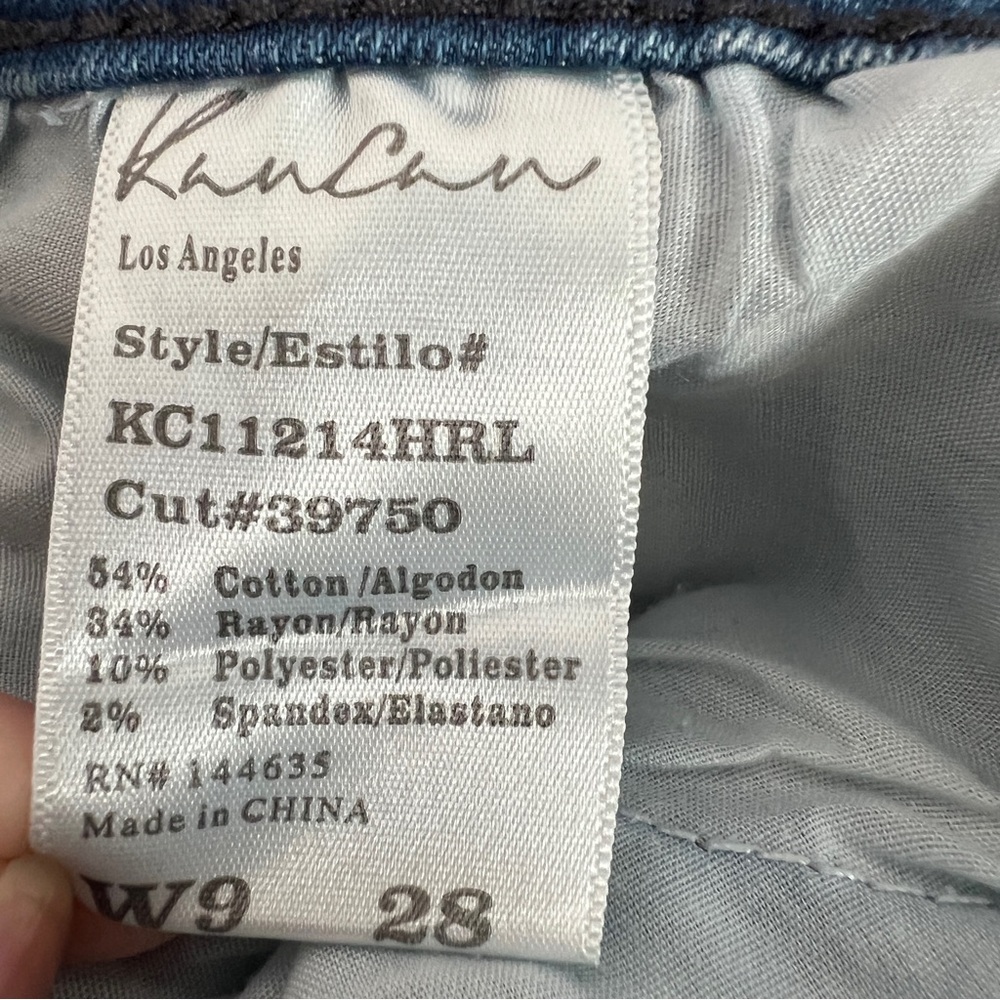 KanCan Blue Slim Jeans with Tapered Leg - Picture 3 of 6
